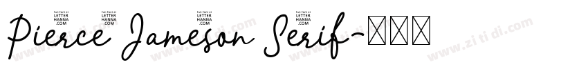Pierce Jameson Serif字体转换